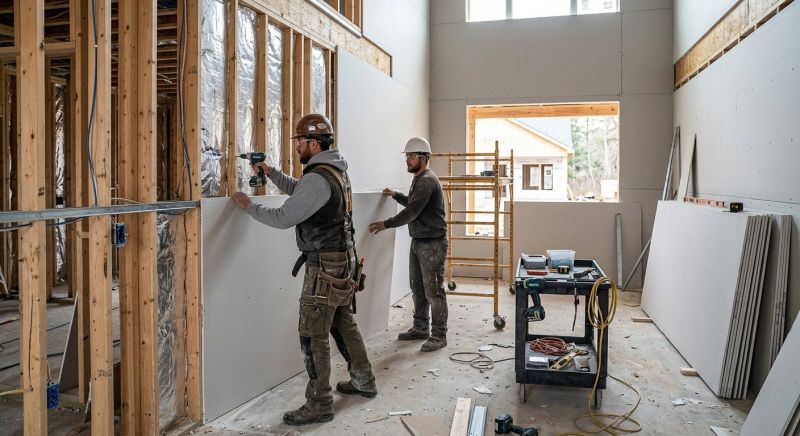 Bedroom Drywall Installation in Conroe, TX