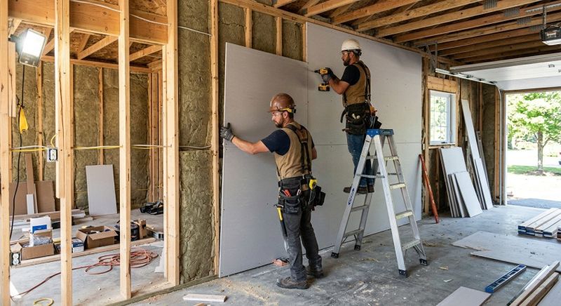Garage Drywall Finishing Service